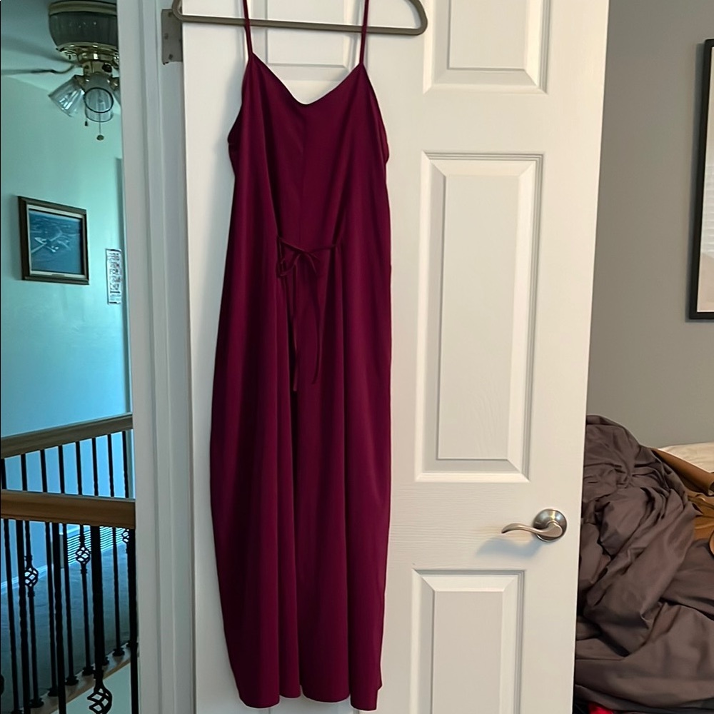 Athleta Burgundy Jumpsuit
